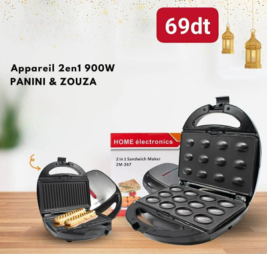 Appareil 2en1 Panini-Zouza