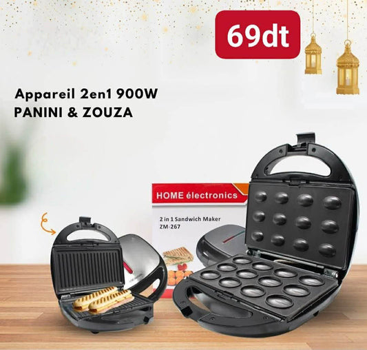 Appareil 2en1 Panini-Zouza