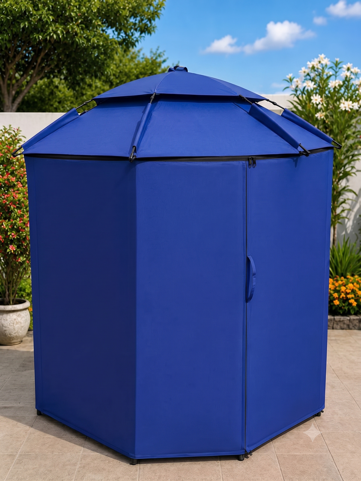 Gazebo Hexagonal de Jardin — Abri Terrasse Double Toit