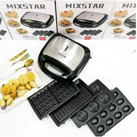 Mixstar Sandwich  4en1  Panini-Gaufre-Zouza-Maamoul 800W -